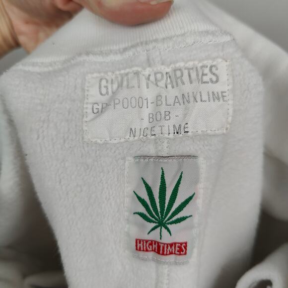 Wacko Maria Guilty Parties High Times Sweatpants Mens XXL (Fits Medium) White - Picture 9 of 12